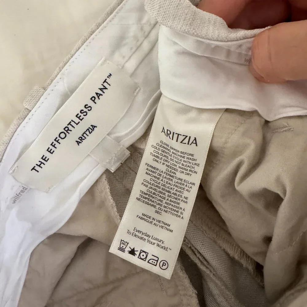 The Effortless Pant™ Cropped, Natural Ecru, size 0